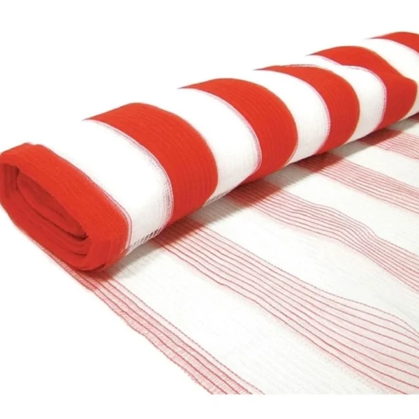 Tela Guarda Corpo Laranja e Branco 1,20 x 50m - Tegape