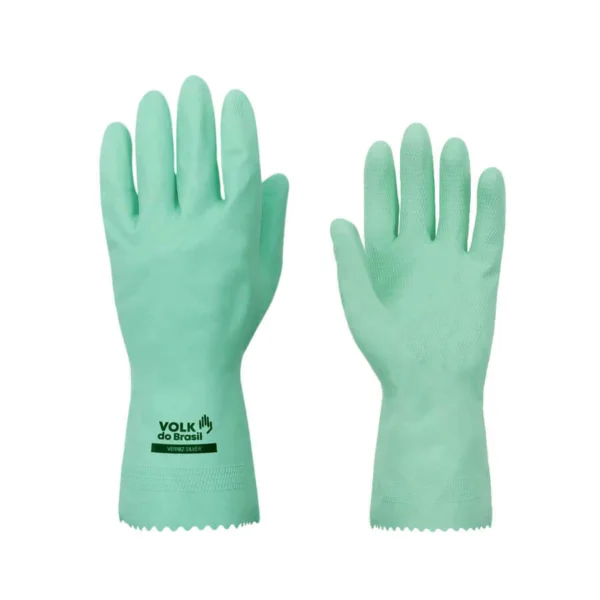 Luva de Látex Natural Verniz Silver Verde CA 16312 - Volk