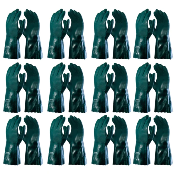 Luva Petronit 35cm Verde CA 40304 Kit 12 Pares - Danny