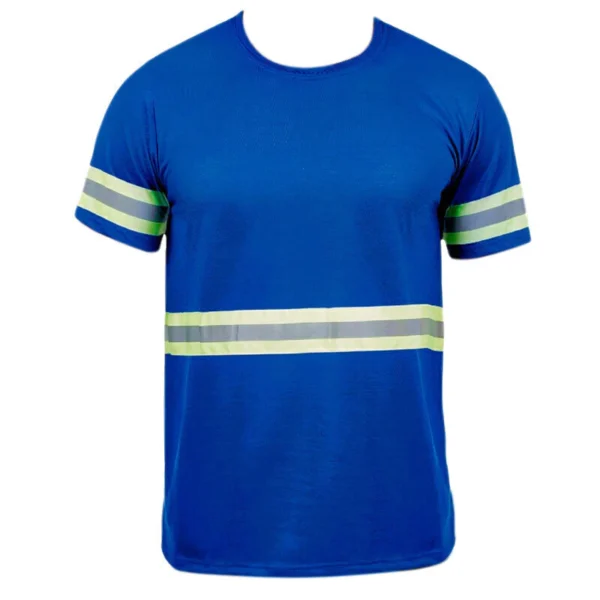 Camiseta Royal Faixa Refletiva Manga Curta Uniforme