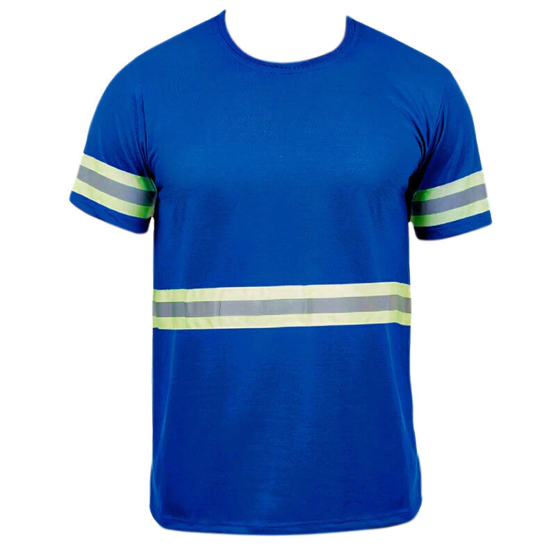 Camiseta Royal Faixa Refletiva Manga Curta Uniforme