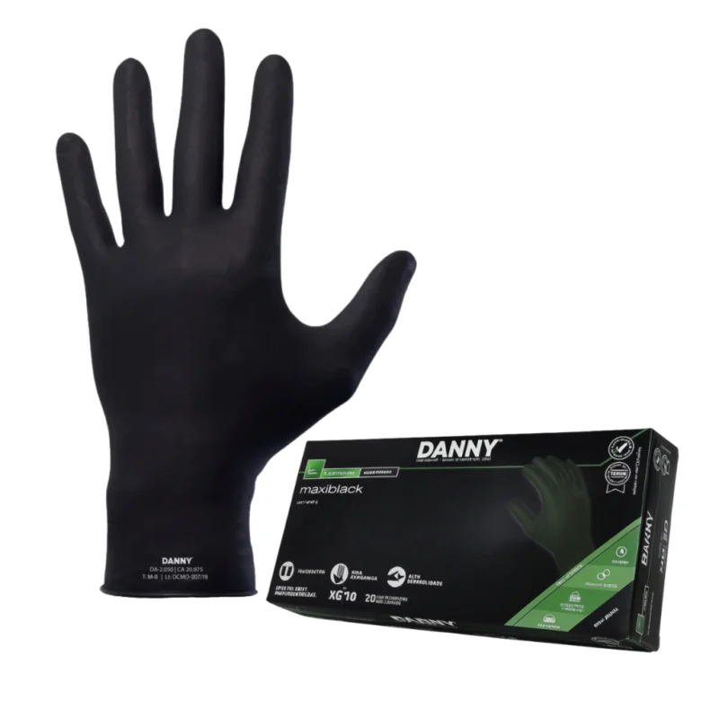 Luva Látex Maxiblack Caixa 20 Unidades CA 20975 – Danny