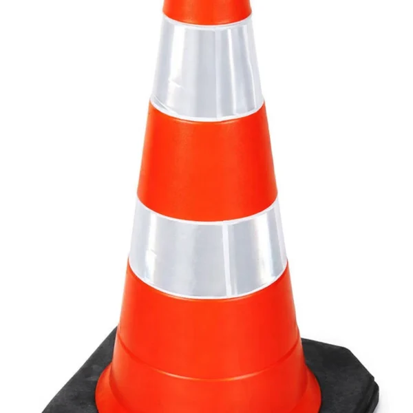 Cone Laranja com Faixa Refletiva 75cm PL4060 - Plastcor