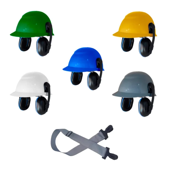kit Capacete De Segurança + Protetor Auricular Concha + Jugular - Camper