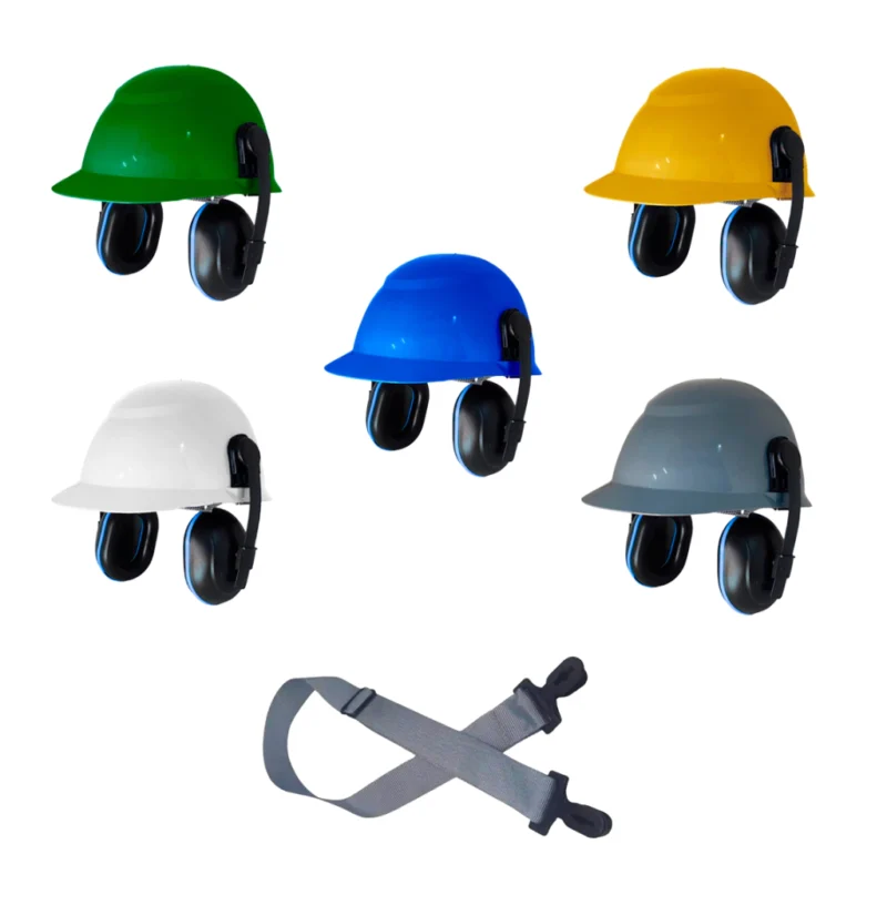 kit Capacete De Segurança + Protetor Auricular Concha + Jugular – Camper
