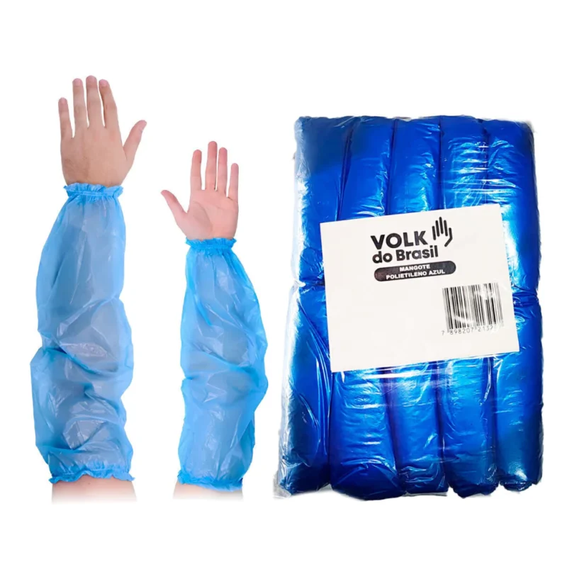 Mangote Polietileno Azul 230x550mm 15 Micras 100un – Volk