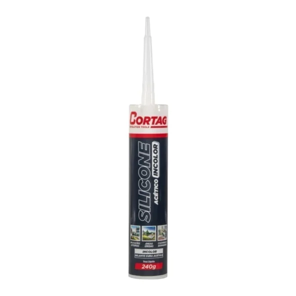 Silicone Acético Incolor 240g - Cortag