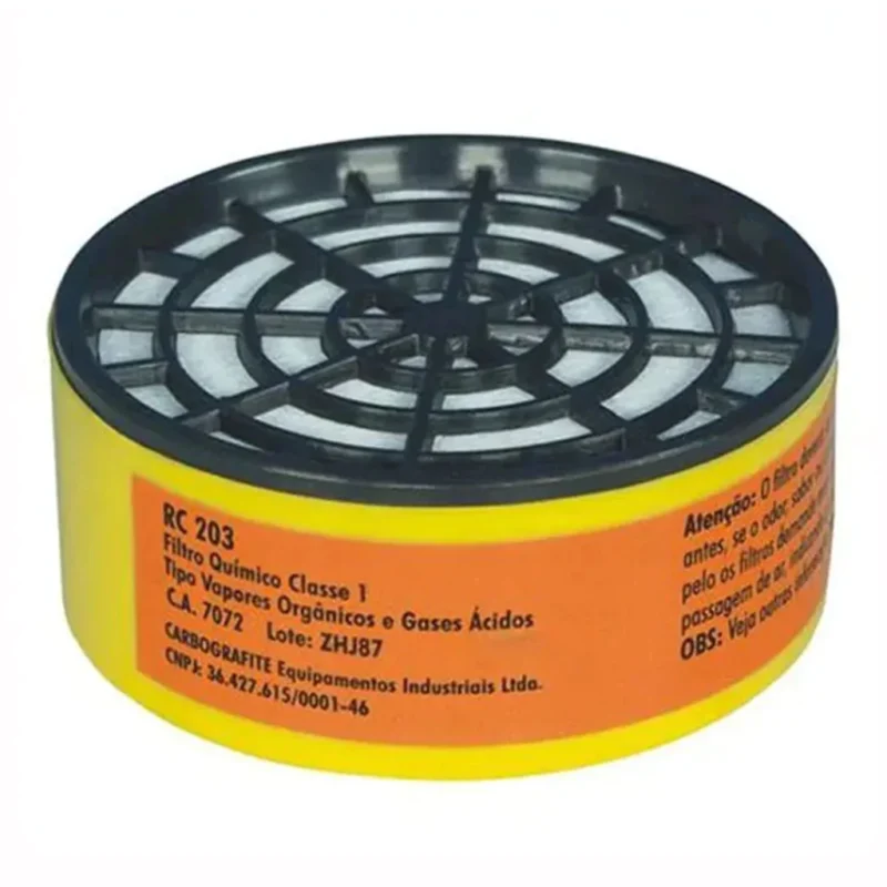 Filtro RC 203 P/ Respirador CG 306 CA 7072 – Carbografite