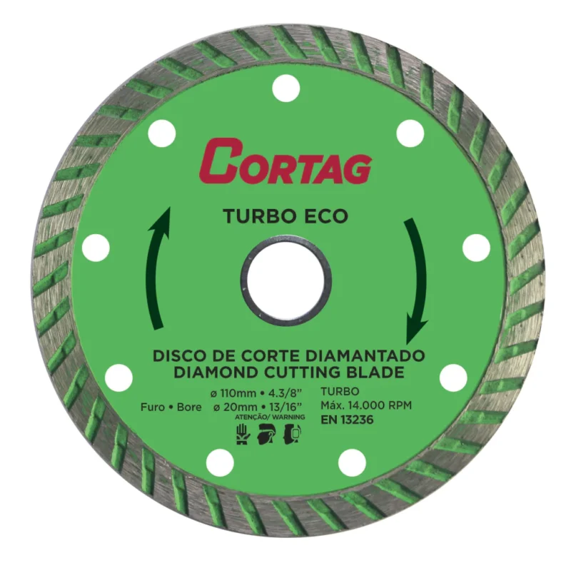 Disco De Corte Diamantado Turbo Eco 110mm – Cortag