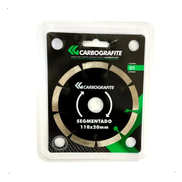 Disco De Corte Diamantado Segmentado 110mm - Carbografite