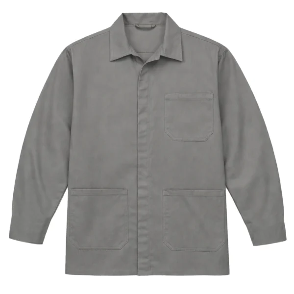 Jaleco Manga Longa Cinza Uniforme