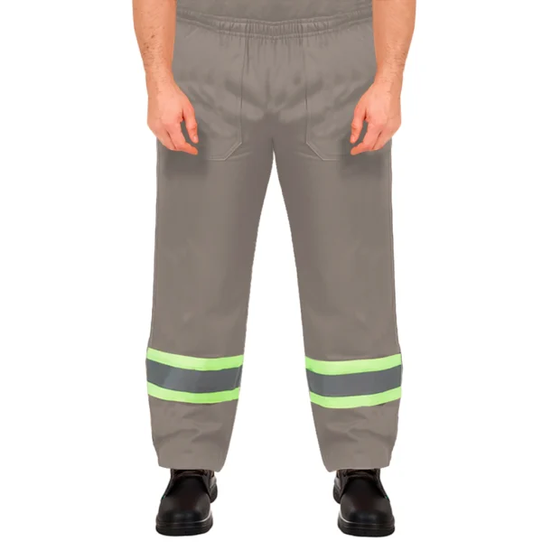 Calça Plus Size Cinza Elástico Total Refletivo - Uniforme