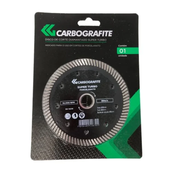 Disco de Corte Diamantado Super Turbo 110MM - Carbografite