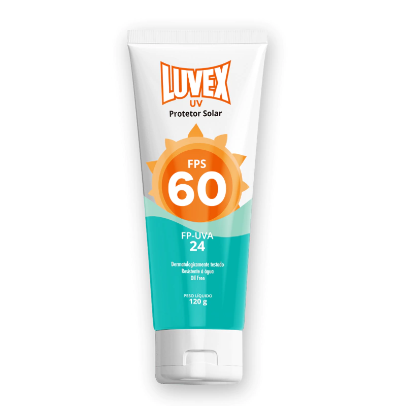 Protetor Solar Fator 60 Uva Uvb 120g – Luvex