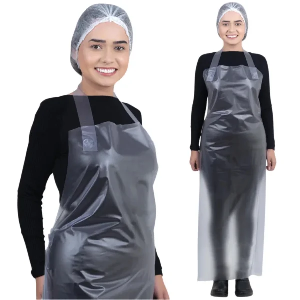 Avental Impermeável PVC Reutilizável Transparente - Brasmo