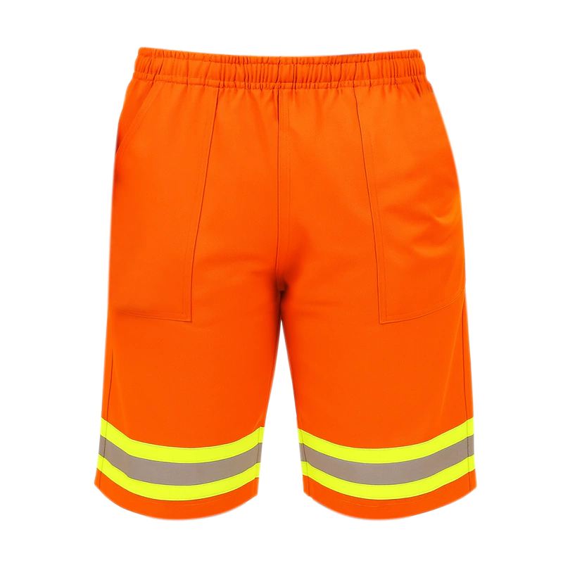 Bermuda Brim Laranja Faixa Refletiva – Uniforme