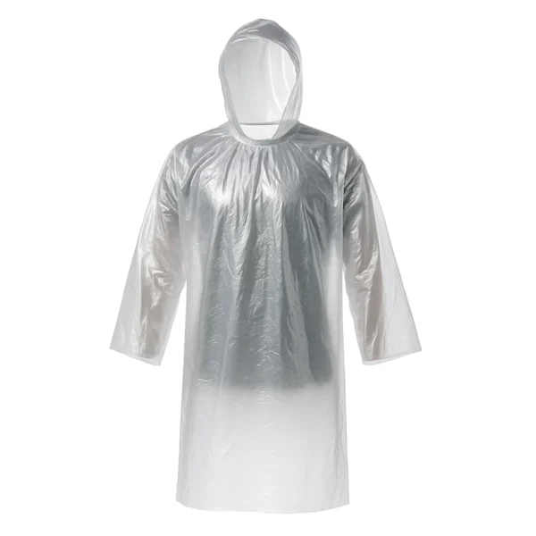 Capa De Chuva Polietileno Reutilizável Transparente - Brasmo