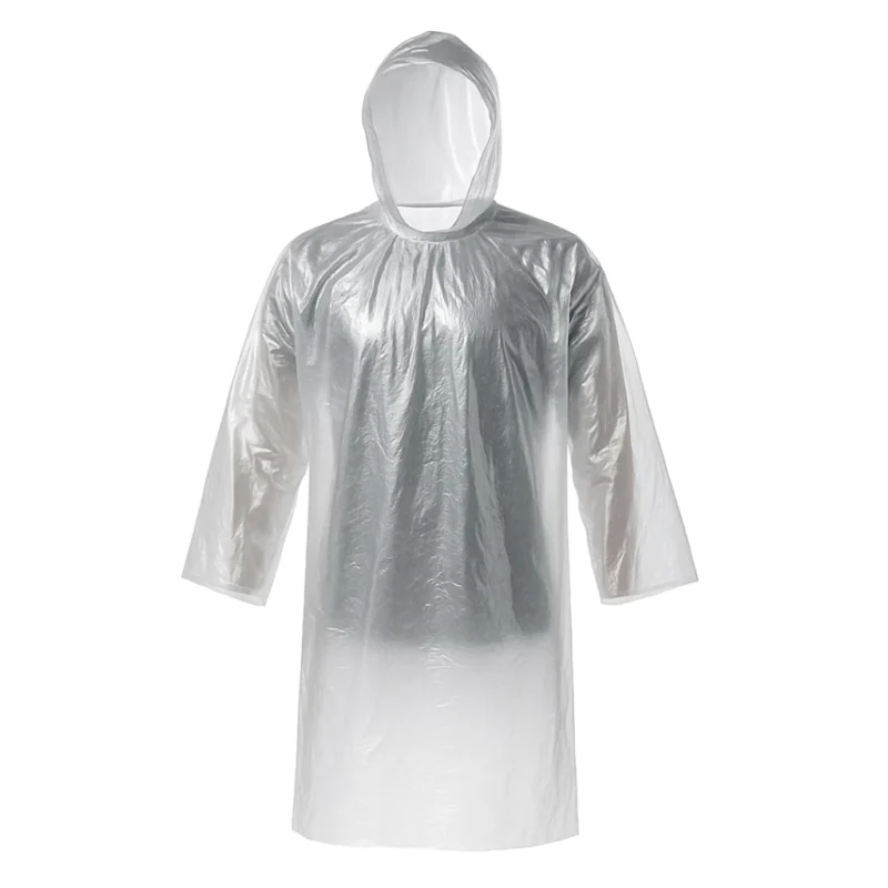 Capa De Chuva Polietileno Reutilizável Transparente – Brasmo