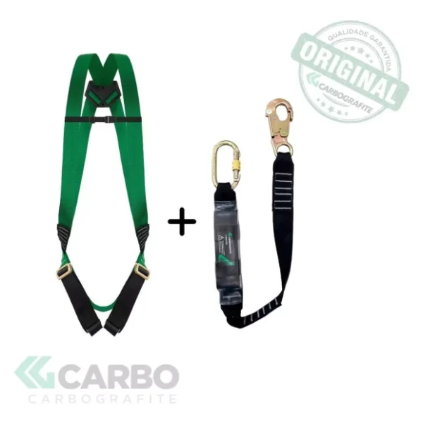 Conjunto Cinturão e Talabarte CG750-PE Carbografite - CA 34.610