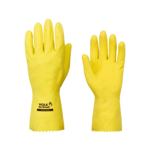 Luva de Látex Verniz Silver Amarela CA 45558 - Volk