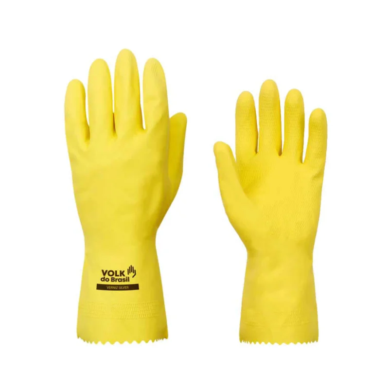 Luva de Látex Verniz Silver Amarela CA 45558 – Volk