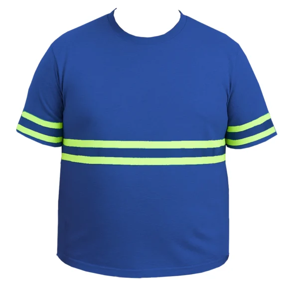 Camiseta Plus SIZE Royal c/ Faixa Refletiva Manga Curta - Uniforme