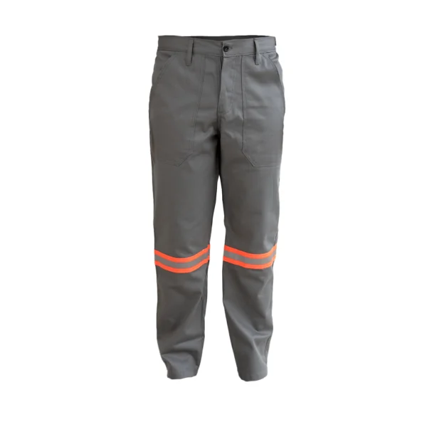 Calça Antichamas Faixa Refletiva Laranja CA 49240 Cinza - Guardian WP