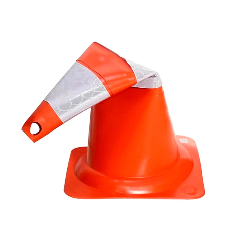 Cone Flexivel NBR Laranja 15.071 Adesivo Refletivo – Plastcor