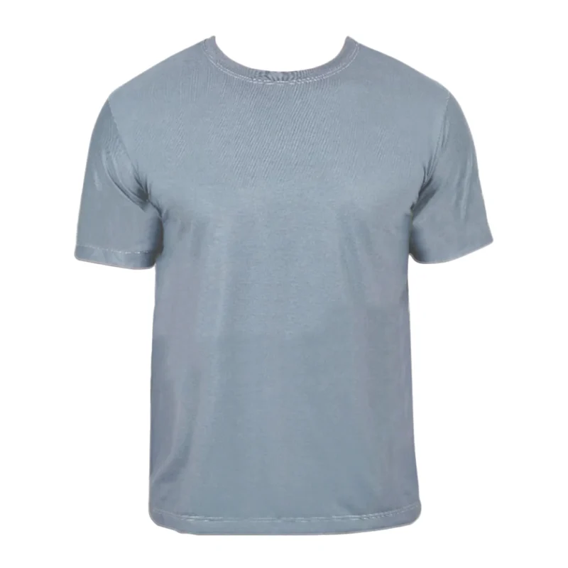 Camiseta Confort Borg Cinza Manga Curta Uniforme