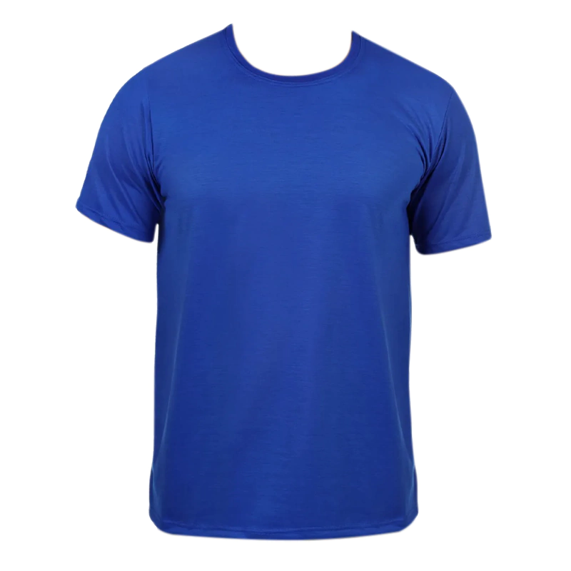 Camiseta Azul Royal Manga Curta Uniforme