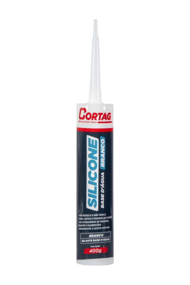 Silicone Base D’ Água Branco 240g – Cortag