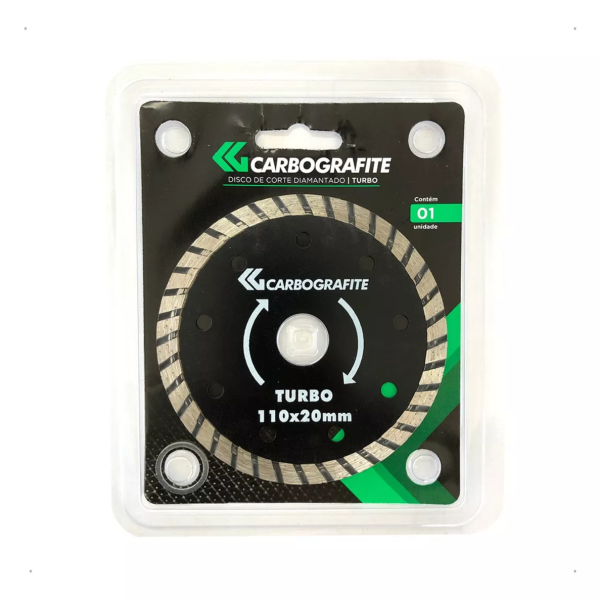 Disco De Corte Diamantado Turbo 110mm -Carbografite