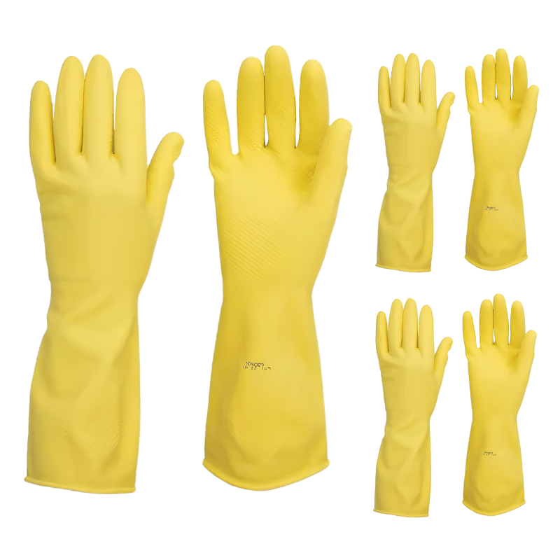 Luva Látex Multiuso Amarela CA 13974 Kit 3 pares – Carbografite