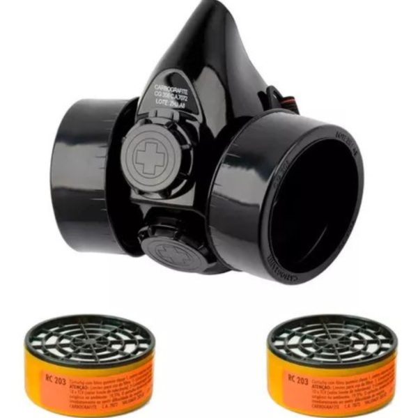 Respirador SemiFacial CG 306 2 Filtros RC 203 - Carbografite
