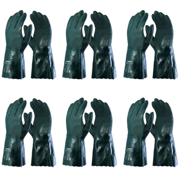 Luva Petronit 35cm Verde Kit 6 Pares CA 40304 - Danny