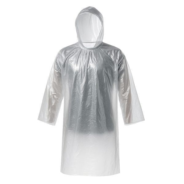 Capa De Chuva Polietileno Reutilizável Transparente - Brasmo