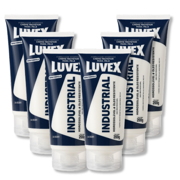 Creme Protetor Industrial 200g Kit 6 Unid - Luvex