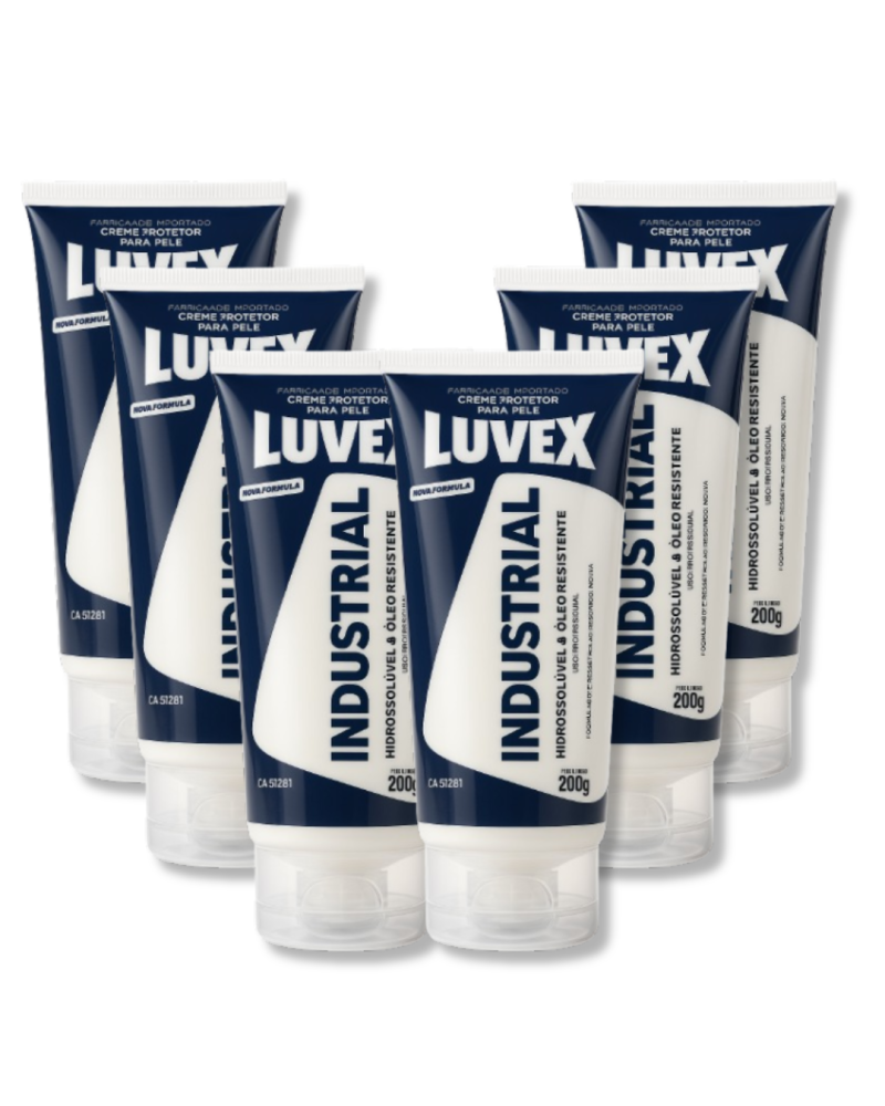 Creme Protetor Industrial 200g Kit 6 Unid – Luvex