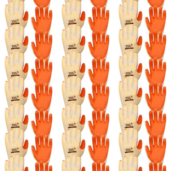 Luva de Segurança Orange CA 21367 Kit 24 pares - Volk