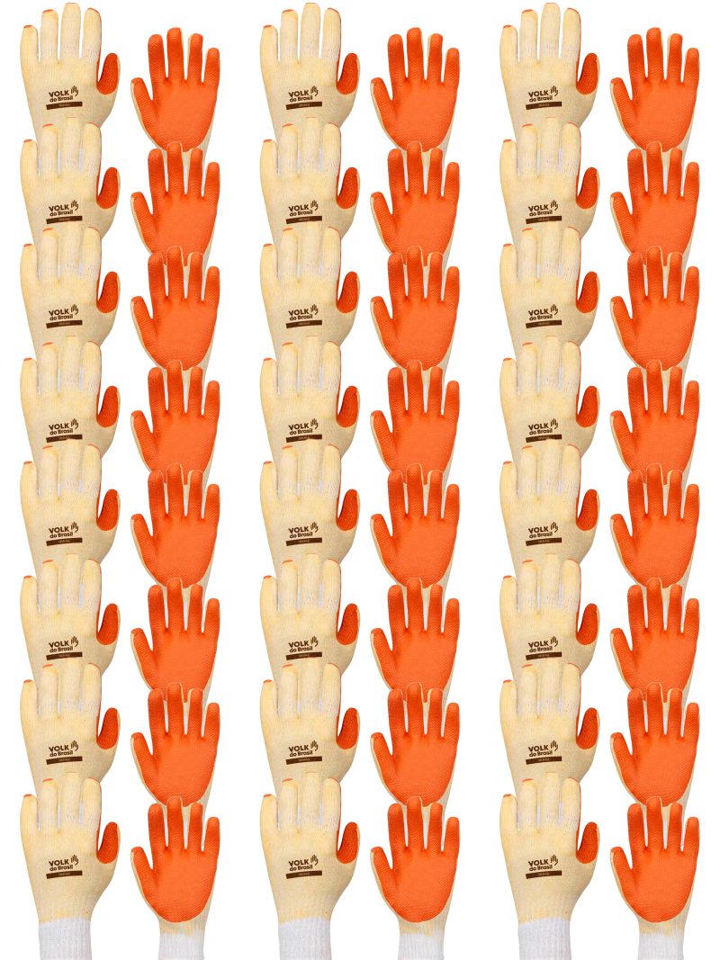 Luva de Segurança Orange CA 21367 Kit 24 pares – Volk