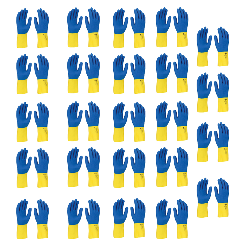 Luva de Látex Neoprotex Bicolor CA 41918 Kit 24 Pares – Imbat