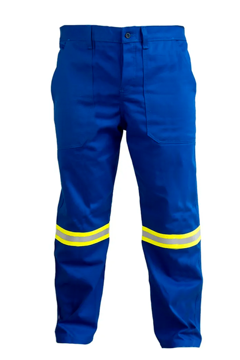 Calça Plus Size Antichamas Faixa Refletiva Amarelo CA 49240 Azul Royal – Uniforme
