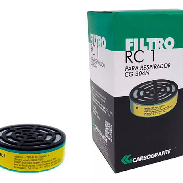 Filtro RC 1  P/  respirador Cg 304n C/ 06 Uni - Carbografite
