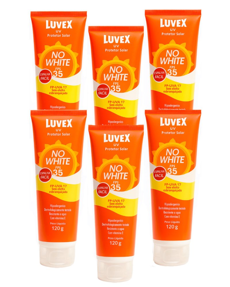 Protetor Solar No White 35 Fps Kit 6 Unid – Luvex