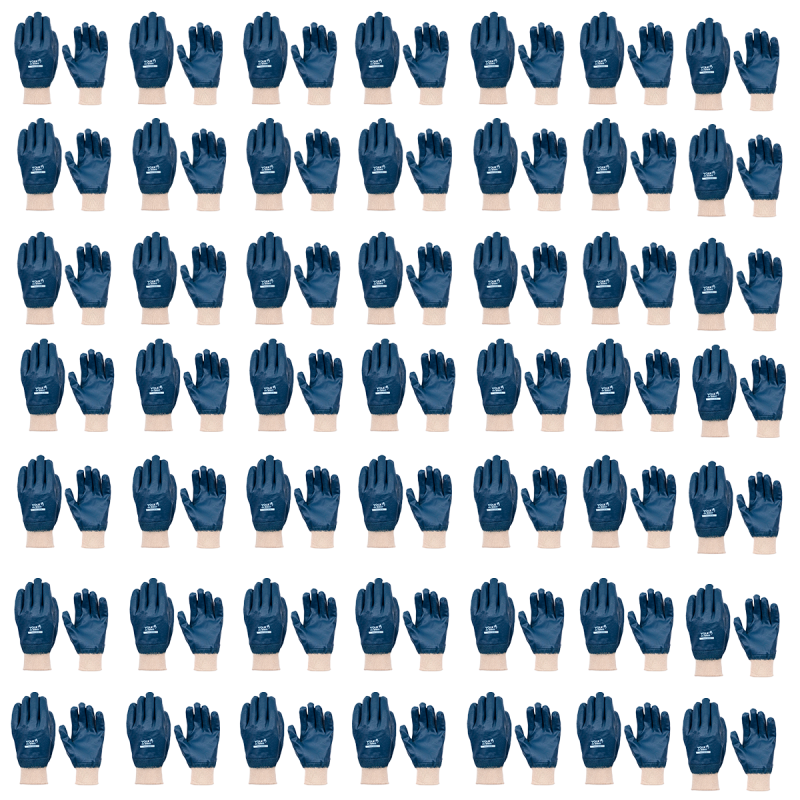 Luva de Segurança VdBNIT Malha CA 25084 Kit 70 Pares – Volk