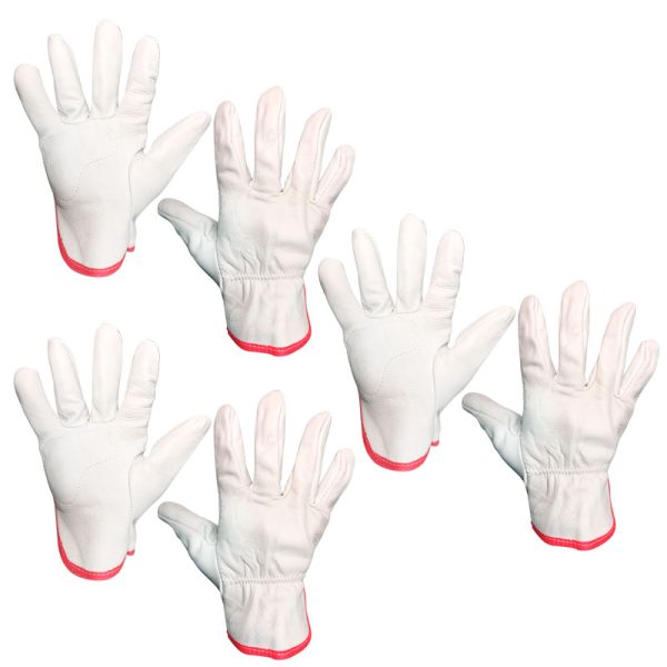 Luva de Vaqueta Petroleira CA 35693 Kit 3 Pares  - Plastcor