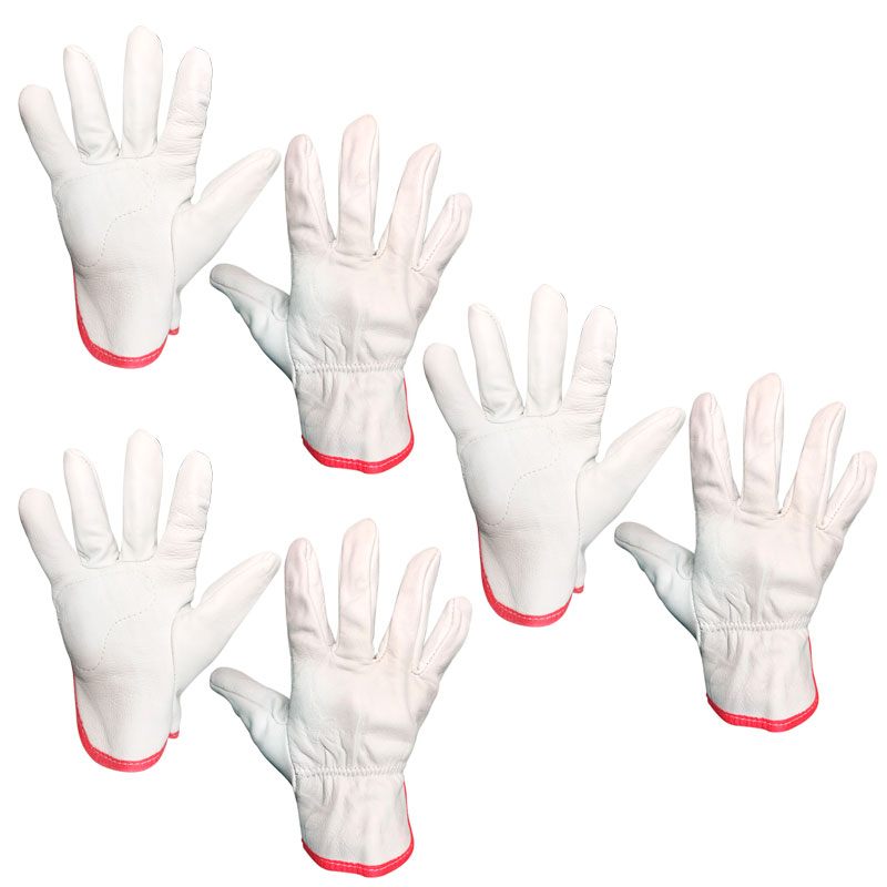 Luva de Vaqueta Petroleira CA 35693 Kit 3 Pares  – Plastcor