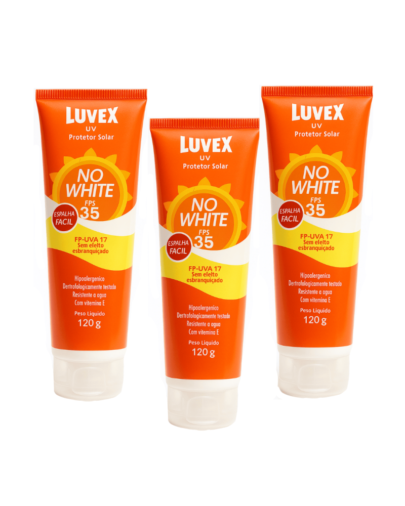 Protetor Solar No White 35 Fps Kit 3 Unid – Luvex