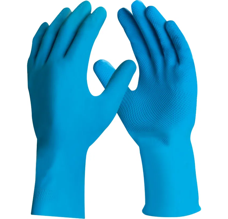 Luva Látex Silver Grip Azul CA 40730 Kit 48 Pares – Danny