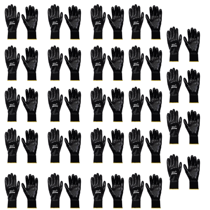 Luva de Segurança Nitril Full CA 25280 Kit 24 Pares – Volk